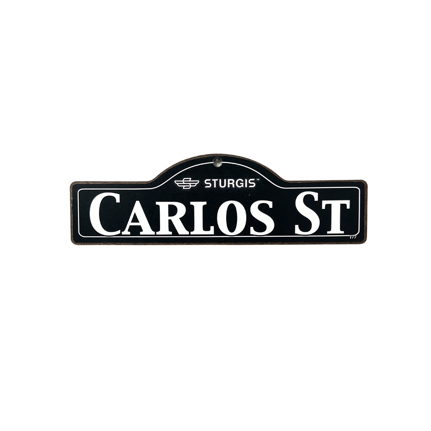 Carlos Sturgis Main St Official Personalized Street Sign