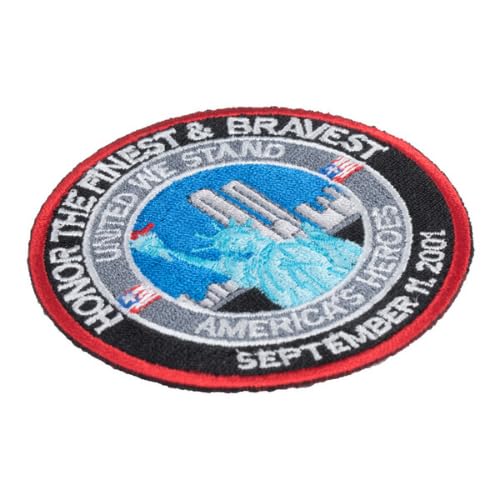 September 11 Patriotic Embroidered Patch United We Stand — detail view 1