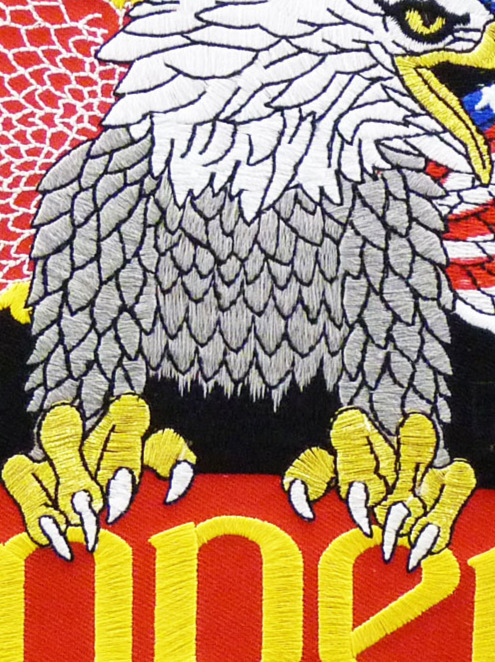 Marines Eagle &amp; Semper Fi Patch, Large Size — detail view 2