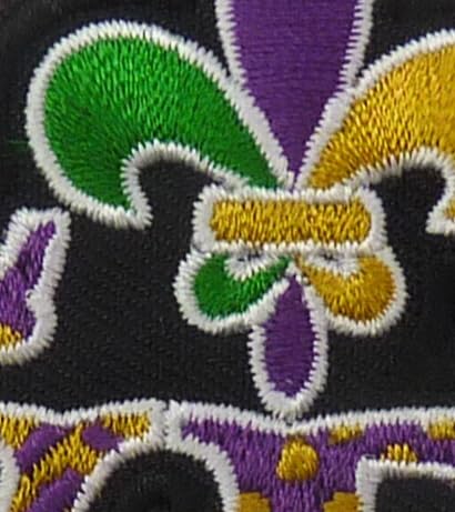 Love Fleur De Lis 2.75" Square Patch — detail view 2