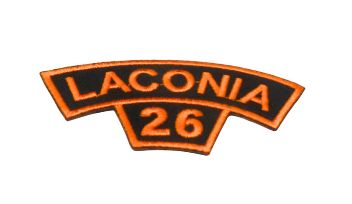 2026 Laconia Tab Orange Rocker Event Patch — detail view 1