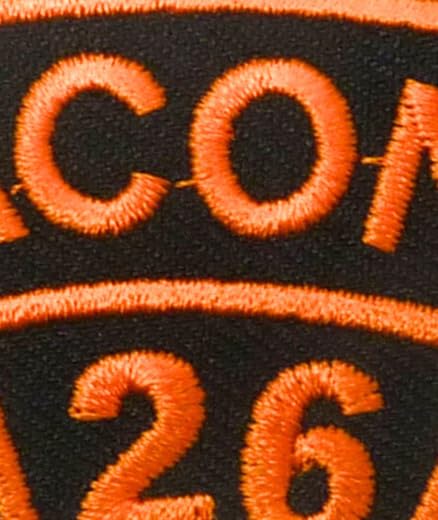 2026 Laconia Tab Orange Rocker Event Patch — detail view 2