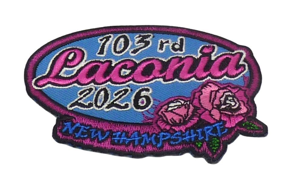Laconia 2026 103rd New Hampshire Motorcycle Event Patch — detail view 1