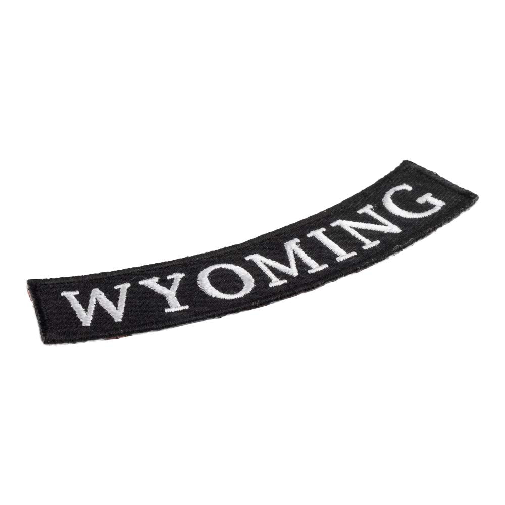 Wyoming State Bottom Rocker Patch, Small Size — detail view 1