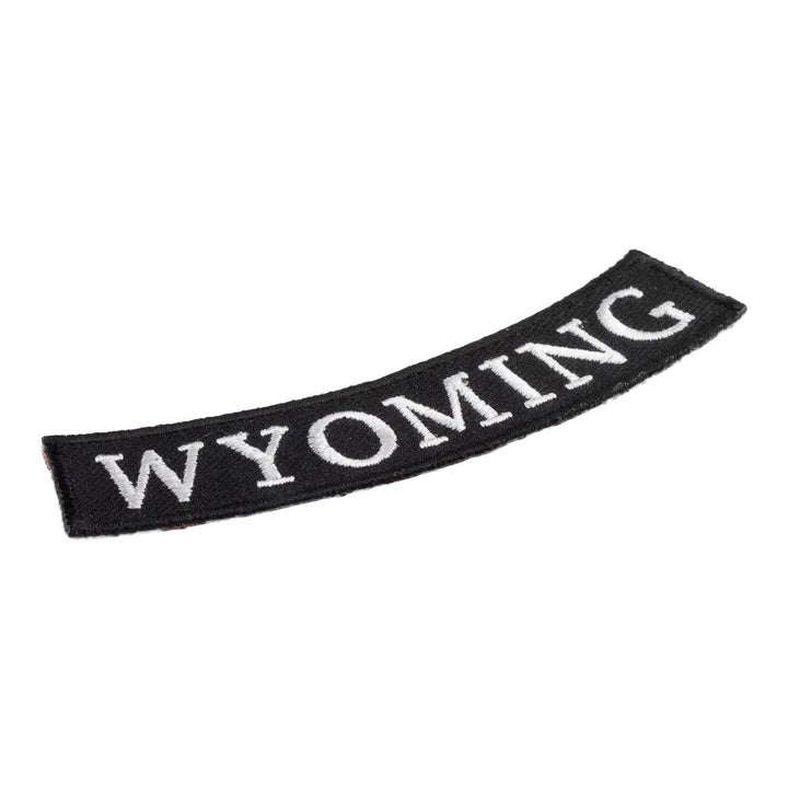 Wyoming State Bottom Rocker Patch, Small Size — detail view 1