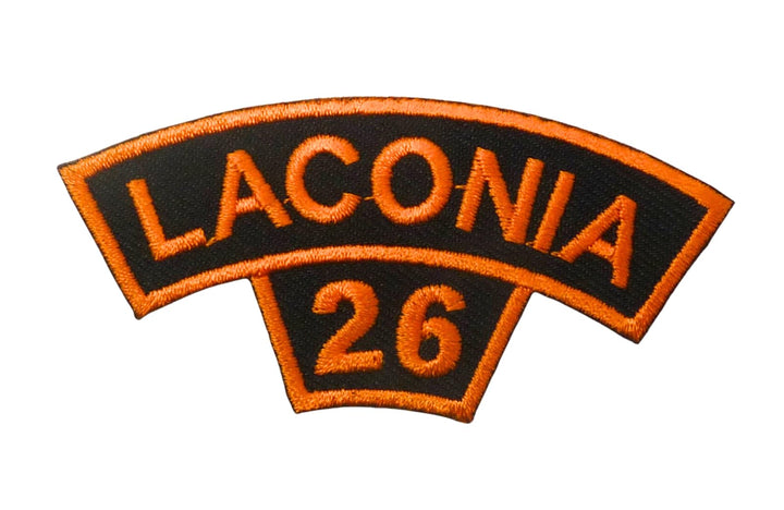 2026 Laconia Tab Orange Rocker Event Patch — product image