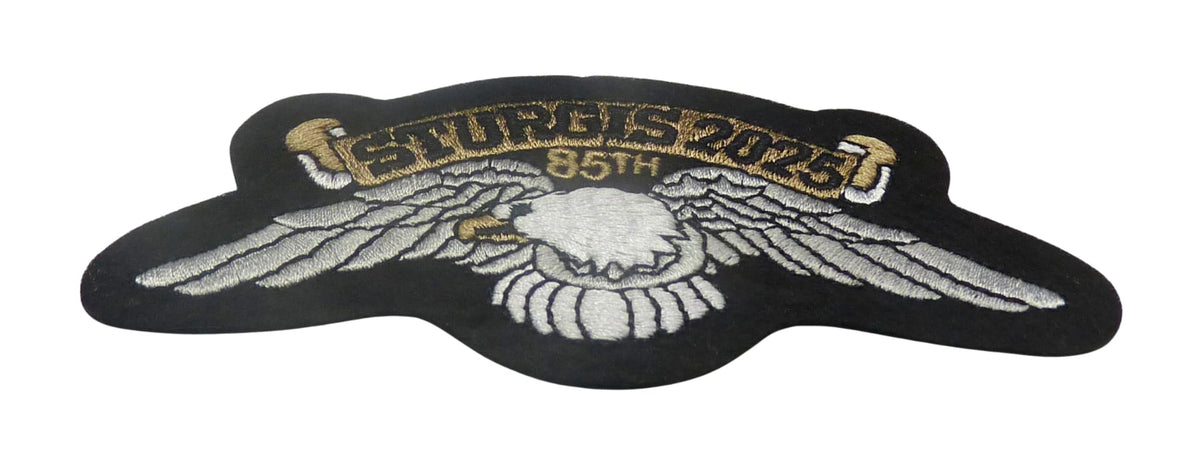 Sturgis 2025 85th Eagle Embroidered Biker Patch — detail view 1