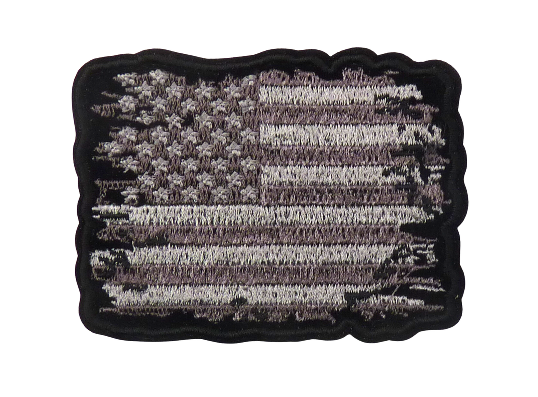 Subdued &amp; Distressed American Flag Patch, Small Size — product image