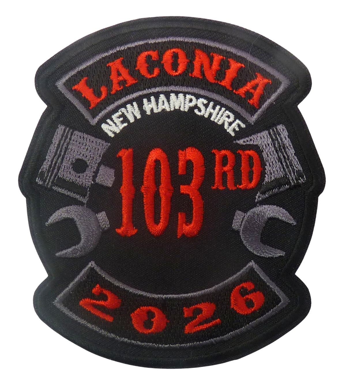 Laconia New Hampshire 103rd 2026 Biker Event Patch — product image