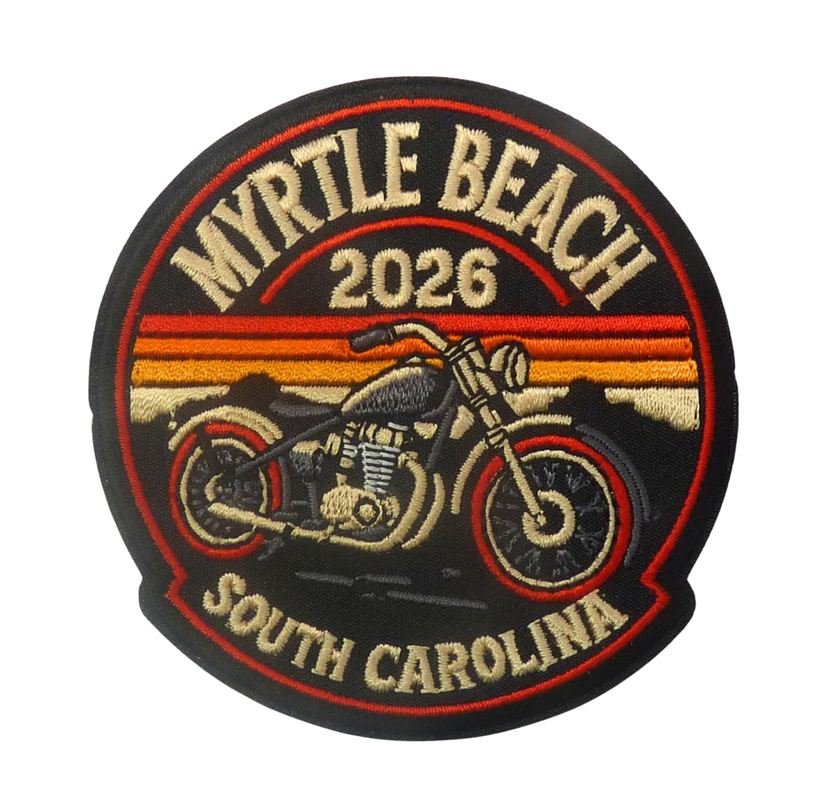 Myrtle Beach 2026 South Carolina Motorcycle Event Patch — product image