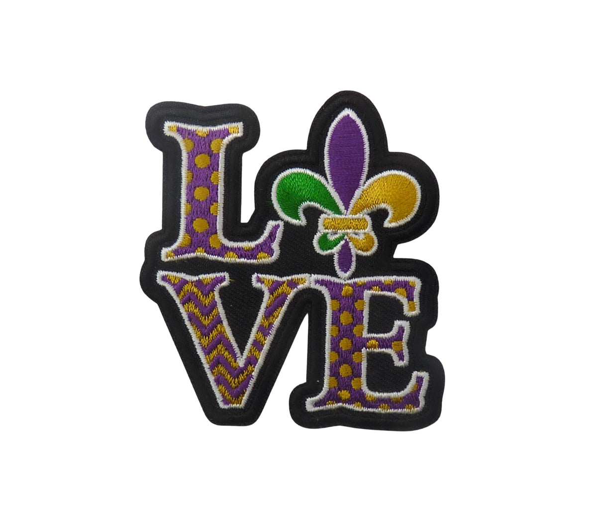 Love Fleur De Lis 2.75" Square Patch — product image