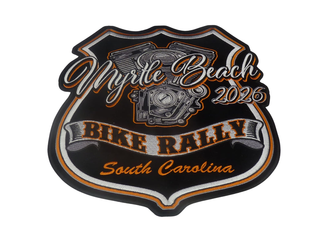 Myrtle Beach 2026 Bike Rally South Carolina Large Patch — detail view 1