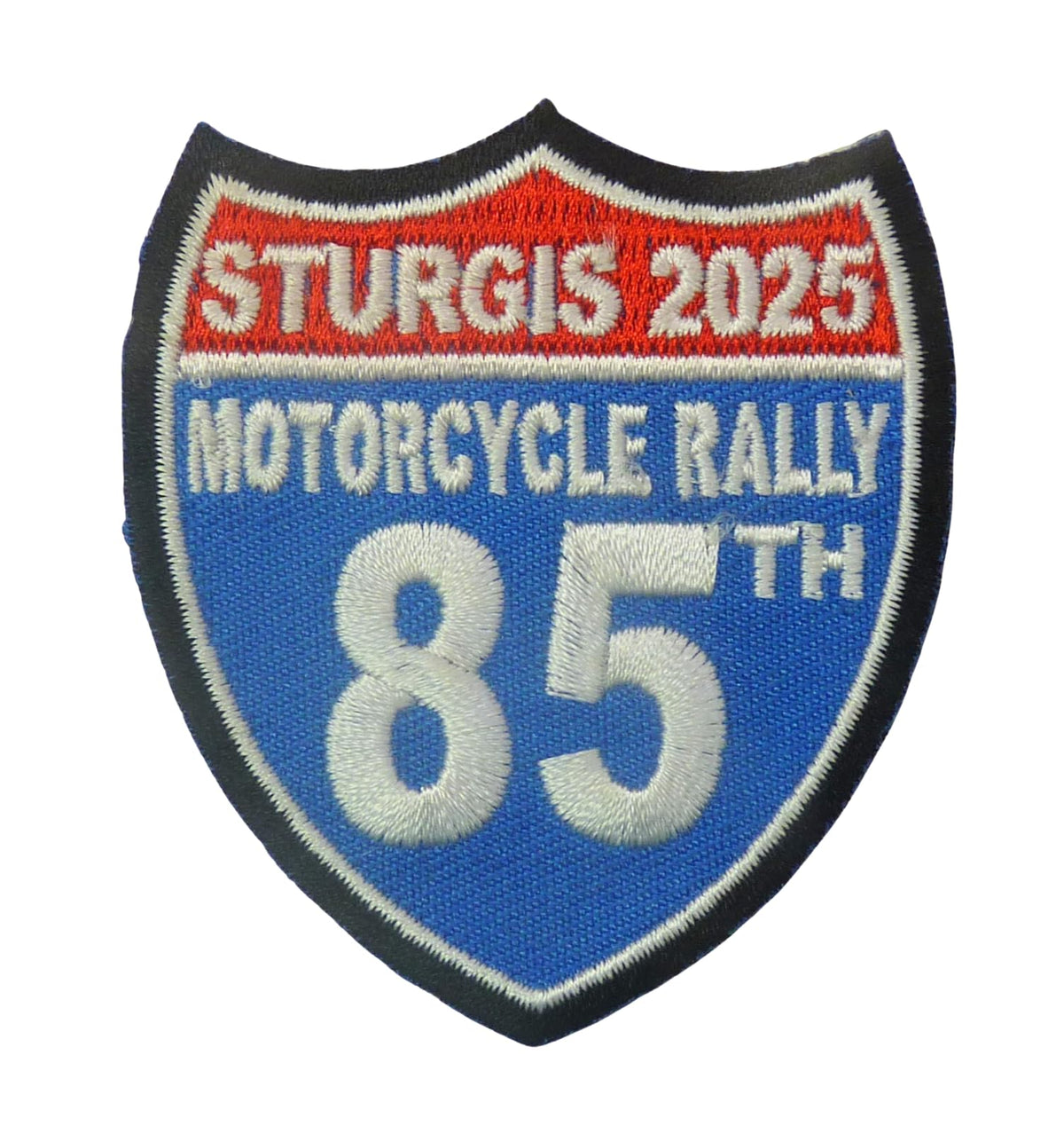 Sturgis 2025 Motorcycle Rally 85th Anniversary Embroidered Patch — product image