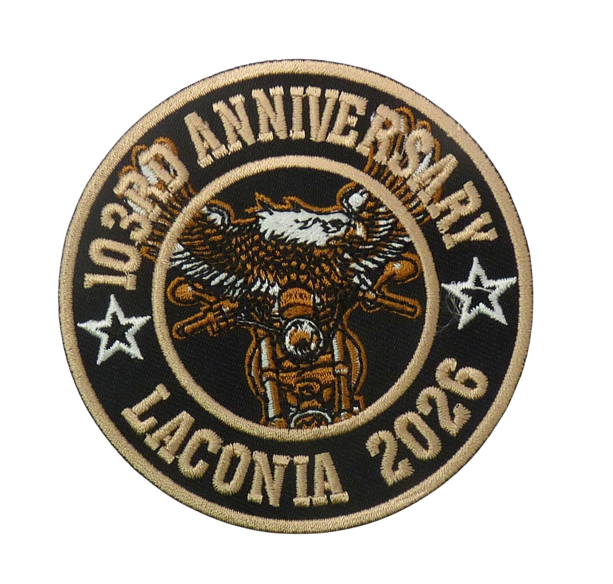 103rd Anniversary Eagle Laconia 2026 Embroidered Patch — product image