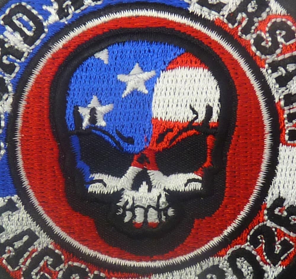 103rd Anniversary Laconia 2026 Motorcycle Skull Event Patch — detail view 2