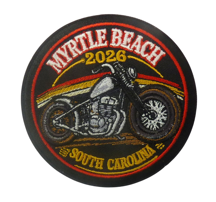 Myrtle Beach 2026 South Carolina Motorcycle Event Patch — product image