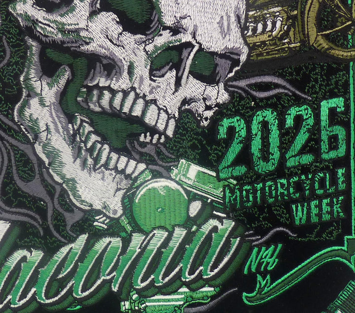Laconia,NH 2026 Motorcycle Week 103rd Anniversary Event Large Patch — detail view 2
