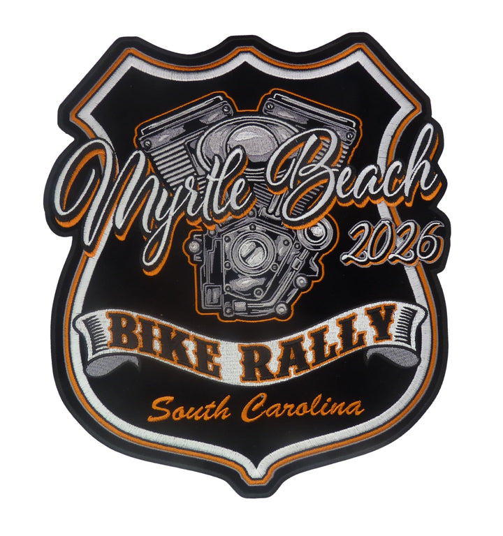 Myrtle Beach 2026 Bike Rally South Carolina Large Patch — product image