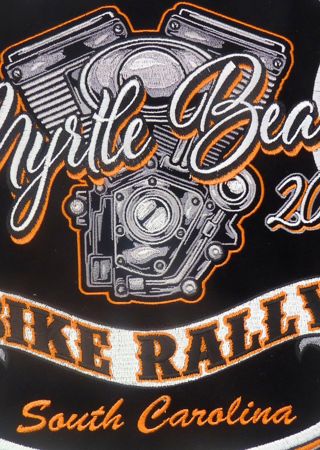 Myrtle Beach 2026 Bike Rally South Carolina Large Patch — detail view 2