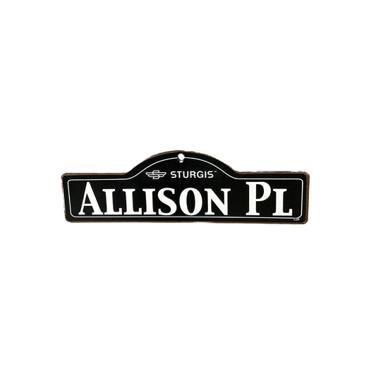 Allison Sturgis Main St Official Personalized Street Sign