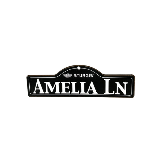 Amelia Sturgis Main St Official Personalized Street Sign