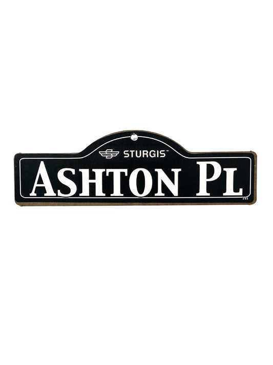 Ashton Sturgis Main St Official Personalized Street Sign