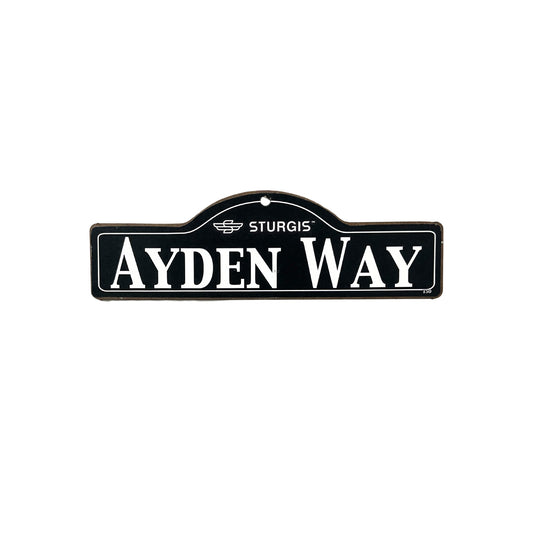 Ayden Sturgis Main St Official Personalized Street Sign