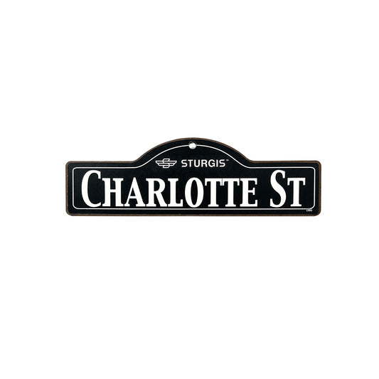 Charlotte Sturgis Main St Official Personalized Street Sign