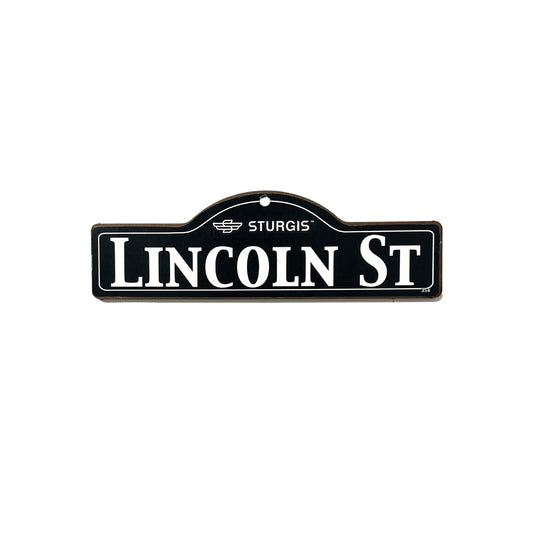 Lincoln Sturgis Main St Official Personalized Street Sign