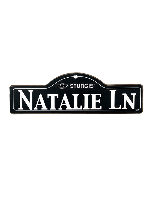 Natalie Sturgis Main St Official Personalized Street Sign