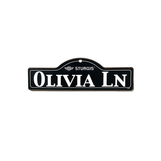 Olivia Sturgis Main St Official Personalized Street Sign