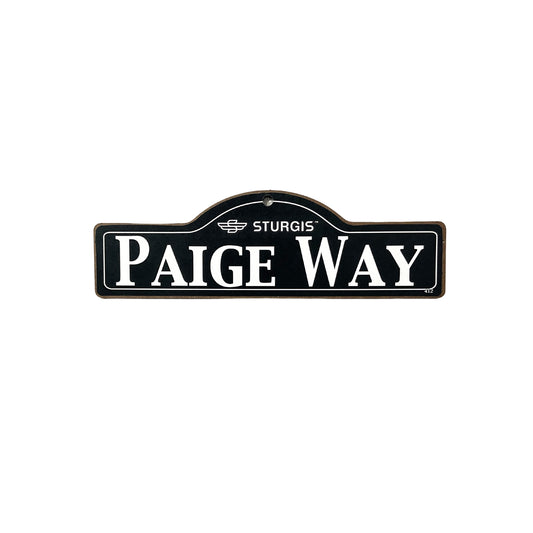 Paige Sturgis Main St Official Personalized Street Sign