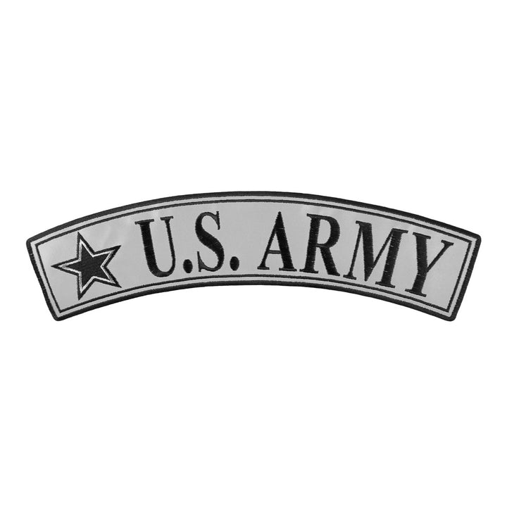 U.S. Army Reflective Top Rocker Patch, Large Size — detail view 1