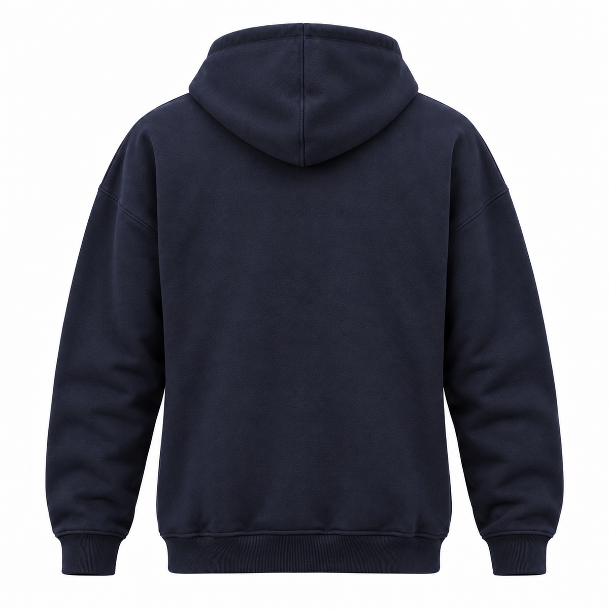 Black Hills Camper Soft Hoodie in navy — plain back view