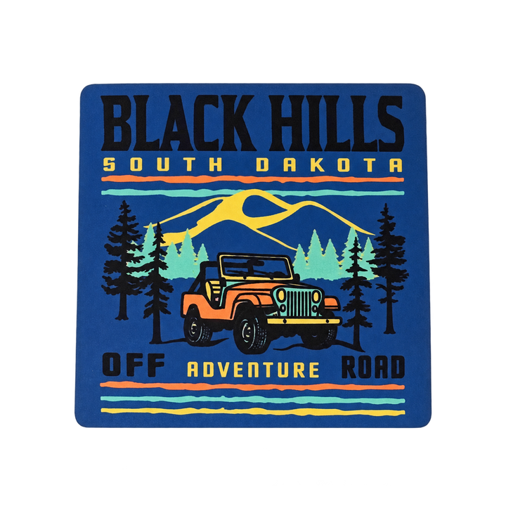 Black Hills Off-Road Adventure Sticker — isolated product view
