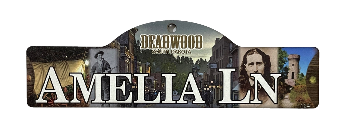 Amelia Ln — actual photographed Deadwood street sign