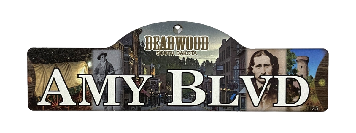 Amy Blvd — actual photographed Deadwood street sign