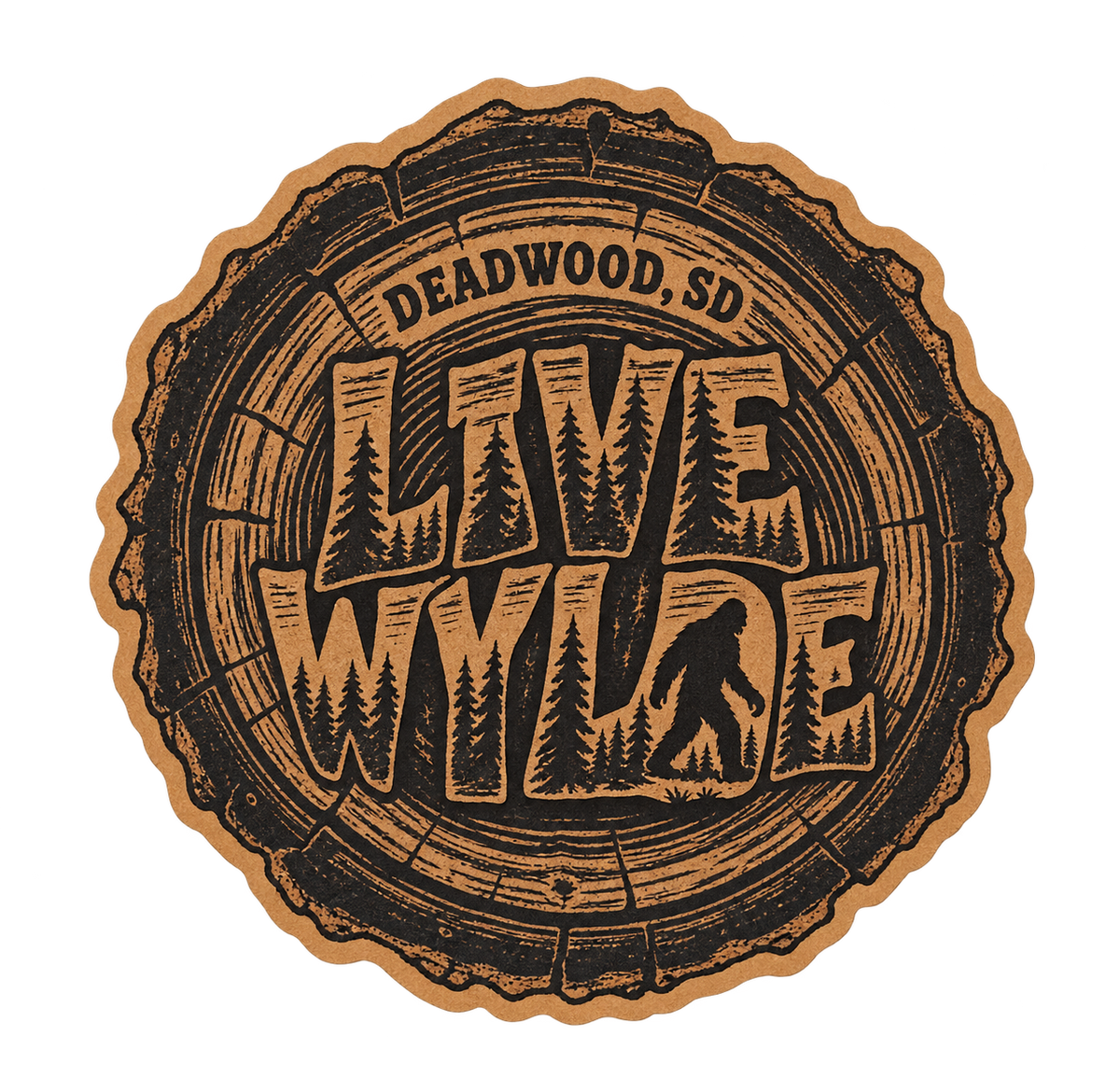Deadwood Live Wylde Bigfoot Sticker
