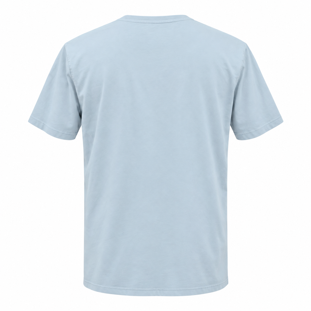Light blue OR Deadwood Black Hills hiking T-shirt plain back