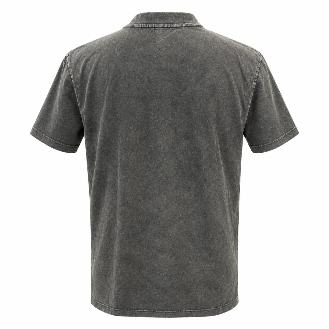 OR washed black Deadwood hiking T-shirt plain back