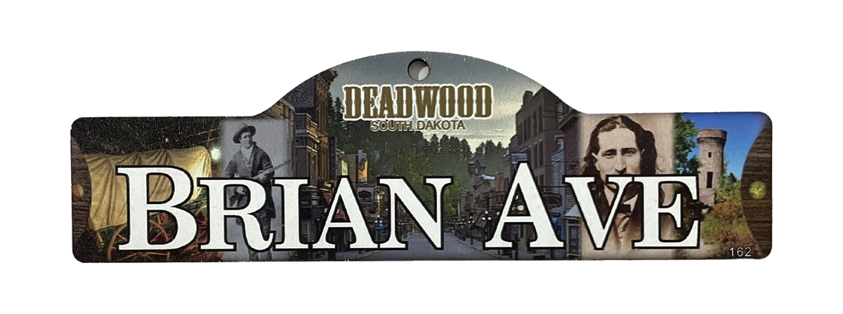 Brian Ave — actual photographed Deadwood street sign