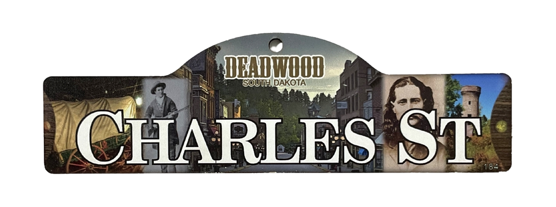 Charles St — actual photographed Deadwood street sign