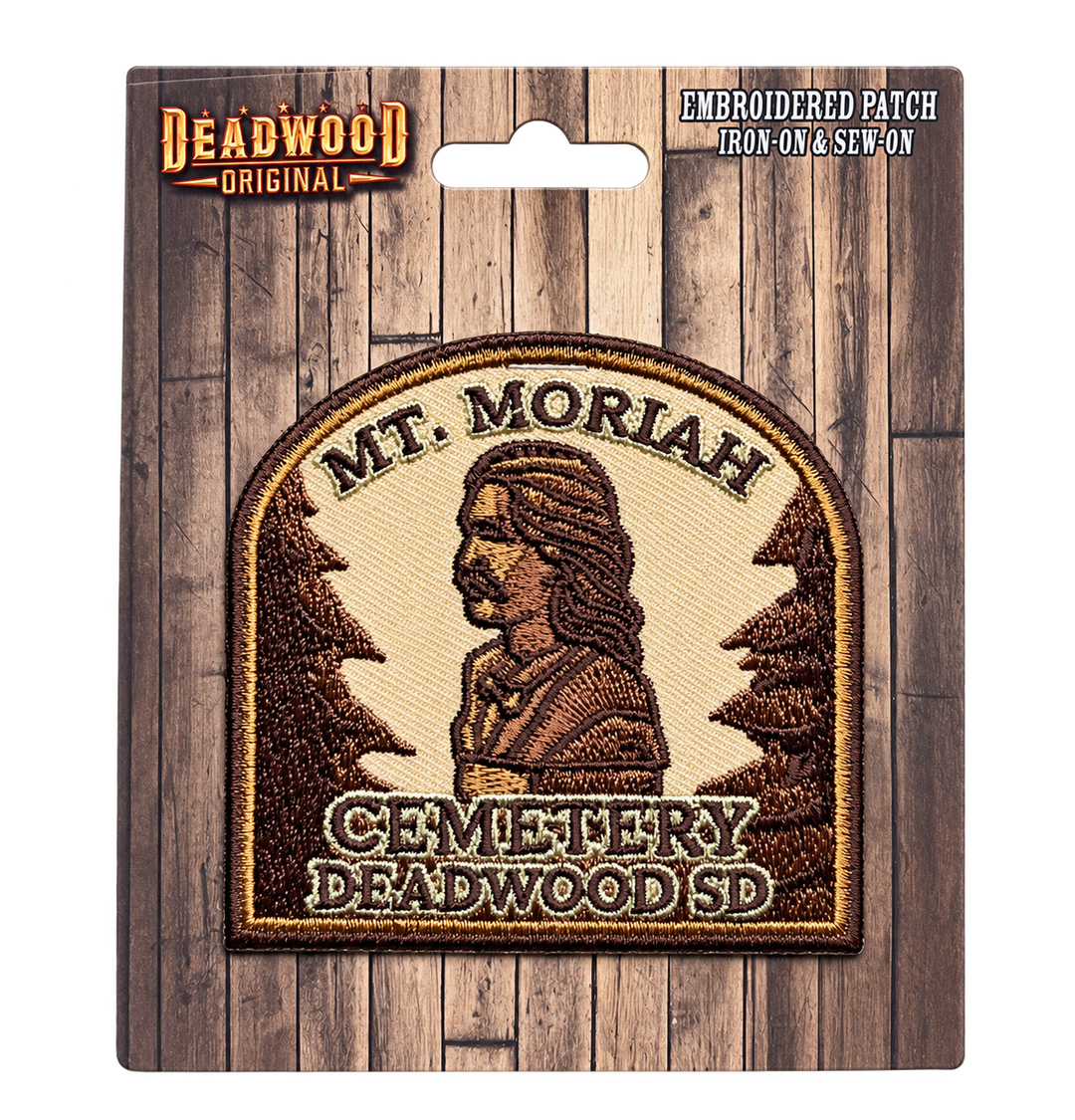 Mount Moriah Cemetery Deadwood Embroidered Patch — Deadwood Original card, transparent background
