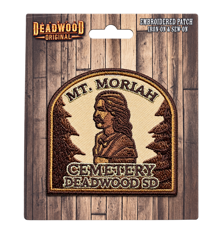 Mount Moriah Cemetery Deadwood Embroidered Patch — Deadwood Original card, transparent background