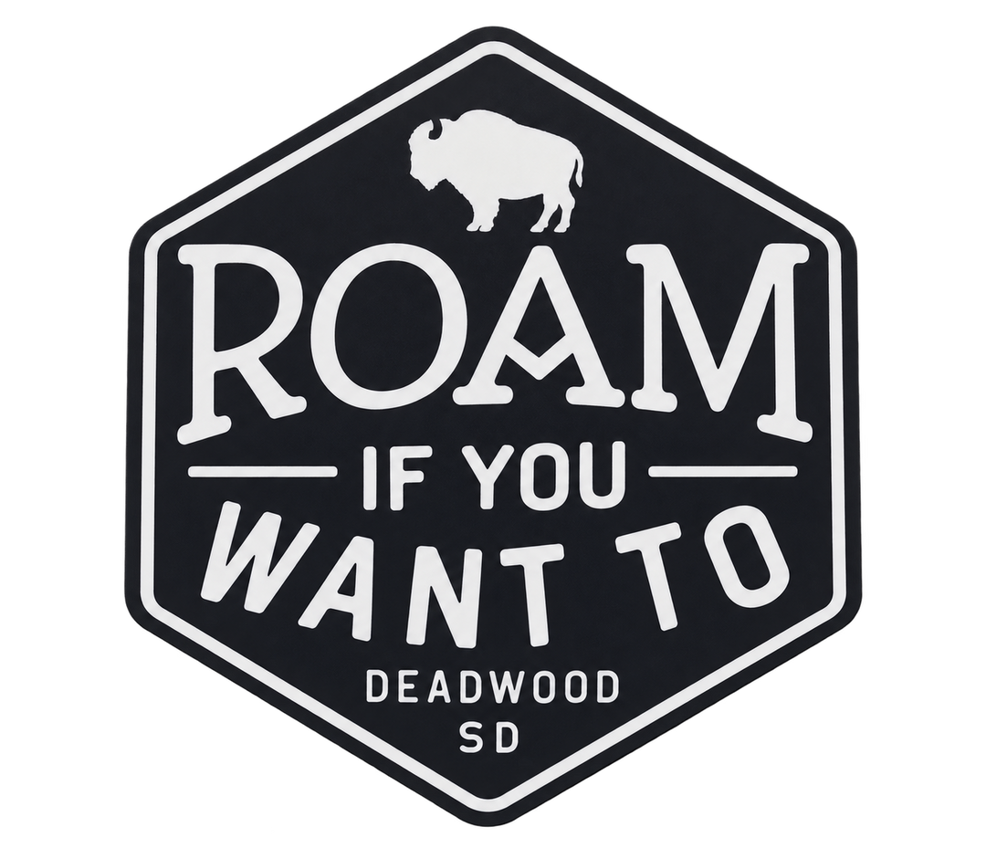 Deadwood Roam If You Want To Bison Sticker — isolated product view