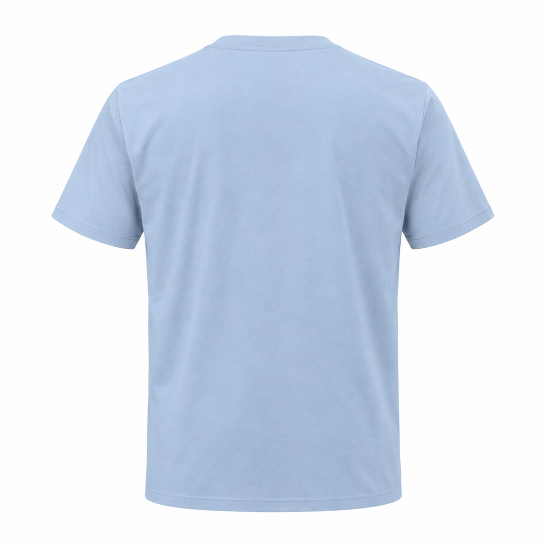 light blue OR Deadwood South Dakota Bison Sunset T-shirt back