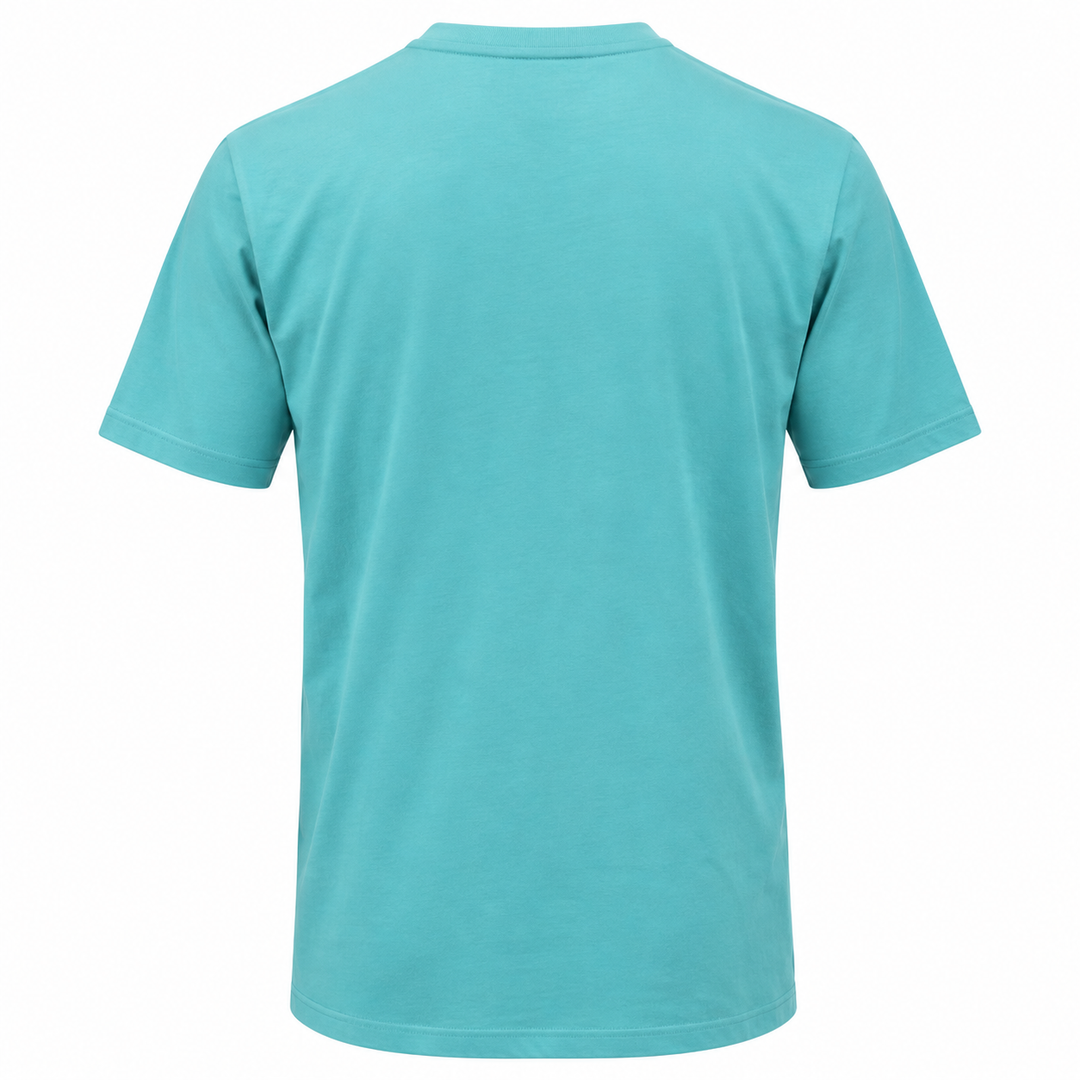 Turquoise OR Deadwood South Dakota Bison Sunset T-shirt plain back