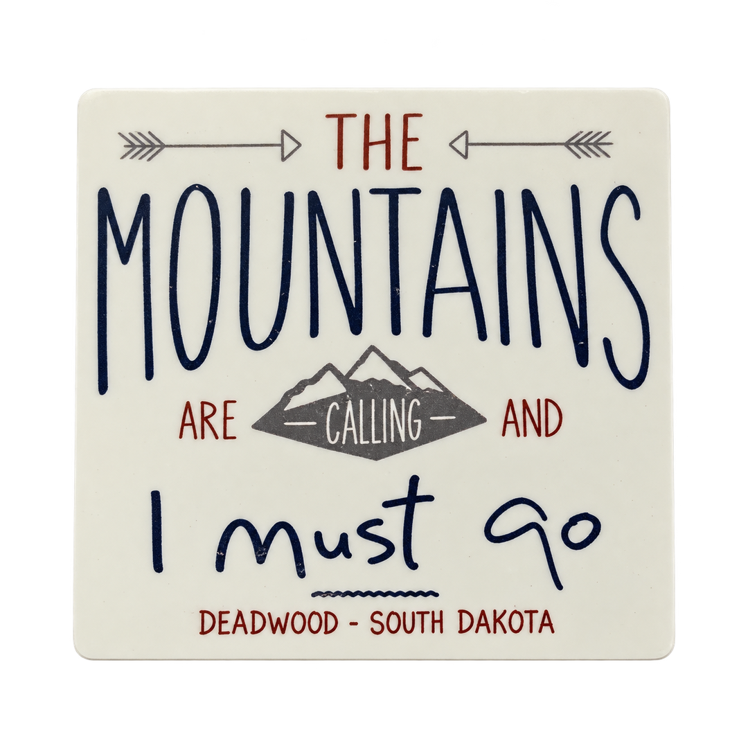 Deadwood The Mountains Are Calling Sticker — isolated product view