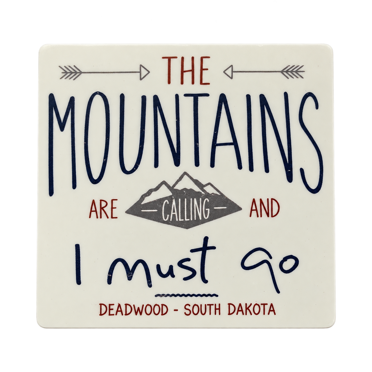 Deadwood The Mountains Are Calling Sticker — isolated product view