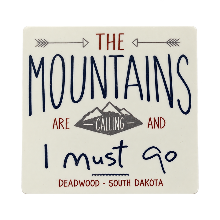 Deadwood The Mountains Are Calling Sticker — isolated product view
